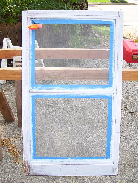 Ann marie had just replace the entire storm screen wire.